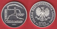Polen 100 Zloty XXII. Olympiade in Moskau - Stilisierter Fackelläufer