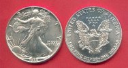 USA 1 Dollar American Eagle Bullion Coin 1 Ounce pure Silver