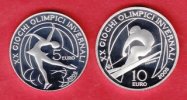 Italien 10 + 5 Euro Olympiade Turin 2006 - Eiskunstlauf und Abfahrtslauf / 1. Ausgabe