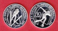 Italien 10 + 5 Euro Olympiade Turin 2006 - Skispringen und Eisschnellauf / 3. Ausgabe