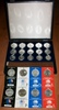 Jugoslawien und USA 4250 Dinars und 8 Dollars Olympic Games 1984 Los Angeles and Sarajevo,complete set I-V + 8 Dollars