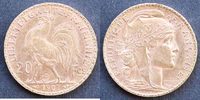 france 20 francs 20 francs 1907 gold