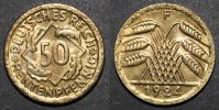 deutschland - weimar 50 rentenpfennig wimarer republik