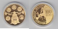 Belgien 100 Euro 100 Gold-Euro 175 Jahre Münzprägung in Belgien