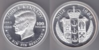 Nive 100$ 1988 Kennedy 5oz Ag proof
