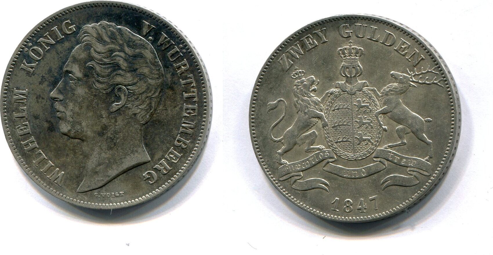 W Rttemberg Gulden Wilhelm I Vf Ef Ma Shops