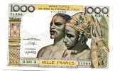 Westafrikanische Staaten, 1000 Francs, Elfenbeinküste,