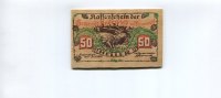 Österreich/Hadersfeld, 50 Heller, Holzschein,