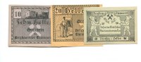 Österreich/Thomasroith, 10,20,50 Heller Bergarbeiter-Konsum-Verein,