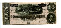 Konförderierte Staaten von Amerika, 10 Dollars,