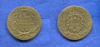 Hamburg, 1 Bancothaler, Messing-Passiergewicht,