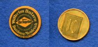 Deutschland/Duisburg-Meiderich, 10 Pfennig Briefmarken-Kapselgeld, Dampfkornbrantwein-Brennerei Wilhelm Balzen,