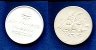 DDR/Rostock, Porzellan Medaille, Schiffahrtsmuseum-Bark"Rostock", Picture