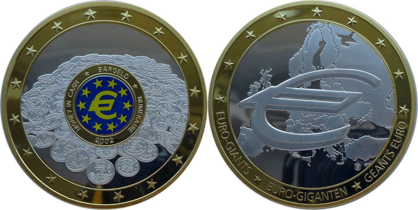 Gigant Medaille Euro Giganten Bargeld Proof Ma Shops