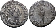 Roman antoninianus Valerian I AR antoninianus Apollo standing left