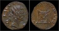 Roman antoninianus Divo Claudius II Gothicus billon antoninianus flaming altar