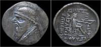 Parthian Kingdom drachm Parthian Kingdom Mithradates II AR drachm