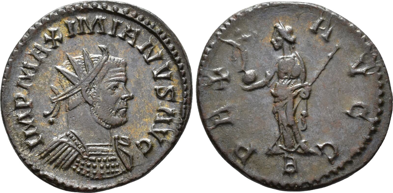 Roman Empire Antoninianus Maximianus First Reign Lugdunum