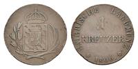 Bayern Cu Kreuzer Maximilian I. Joseph 1806-1825