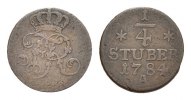 Brandenburg-Preußen Cu 1/4 Stüber Friedrich II. 1740-1786