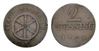 Osnabrück, Stadt Cu 2 Pfennig