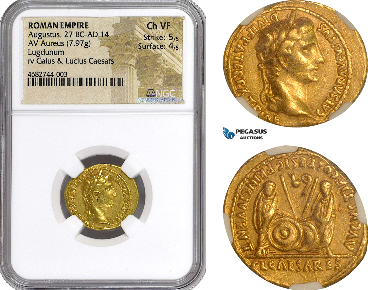 Roman Empire Aureus Ngc Ch Vf Strike Surface Ma Shops