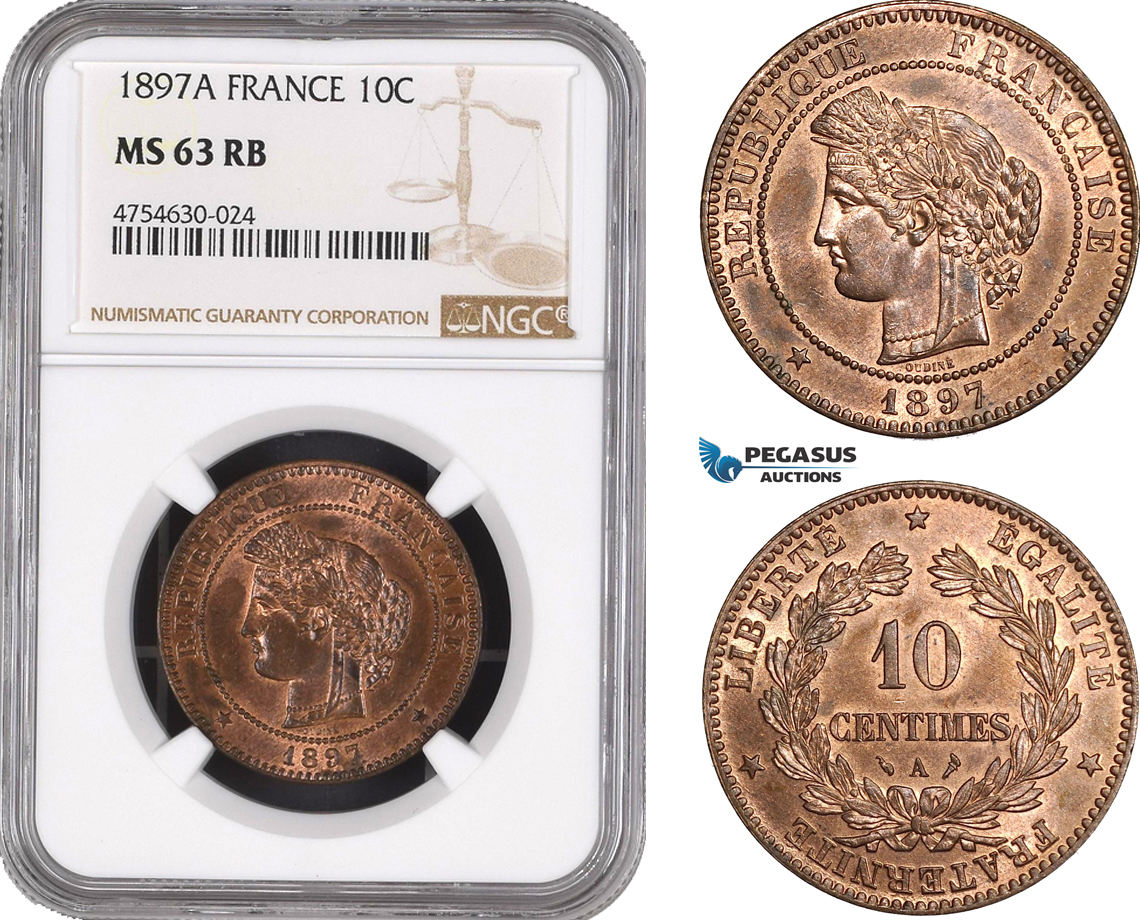 France Centimes Ngc Ms Rb Ma Shops