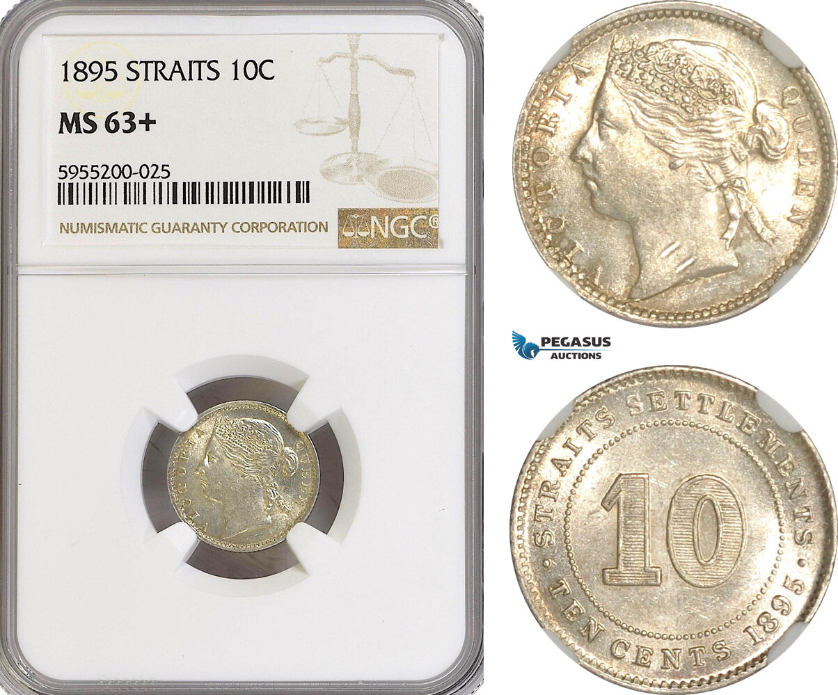 Straits Settlements Cents Victoria Ngc Ms Ma Shops