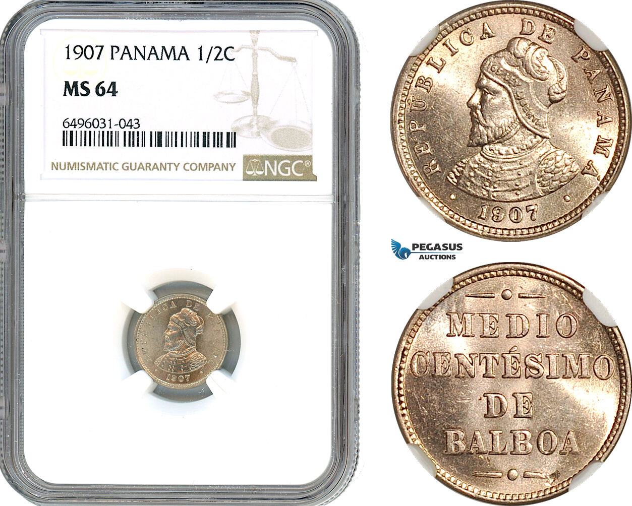 Panama Centesimo Ngc Ms Ma Shops