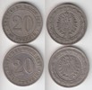 Kaiserreich 20 Pfennig 20 Pfennig 1887 D und J (2 Stück)