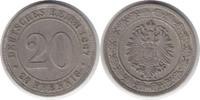 Kaiserreich 20 Pfennig 20 Pfennig 1887 G