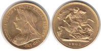 Grossbritannien Half Sovereign Victoria Gold Half Sovereign 1901