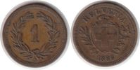 Schweiz Rappen Eidgenossenschaft Rappen 1866