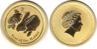 Australien 25 Dollars Elisabeth II. Gold 25 Dollars 2011 Jahr des Hasen