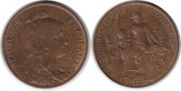 Frankreich 5 Centimes Dritte Republik 5 Centimes 1912