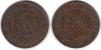 Frankreich 2 Centimes Napoleon III. 2 Centimes 1853 BB, Strasbourg