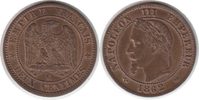 Frankreich 2 Centimes Napoleon III. 2 Centimes 1862 K, Bordeaux