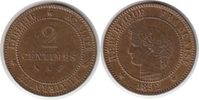 Frankreich 2 Centimes Dritte Republik 2 Centimes 1892 A, Paris