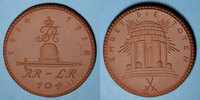 GERMANY after 1870 Chemnitz. Denkmalspende Regiment 104. Médaille (1922). Porcelaine