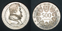 EUROPE Autriche. 500 schilling 1985. 400e anniversaire de l'Université de Groz - Archi