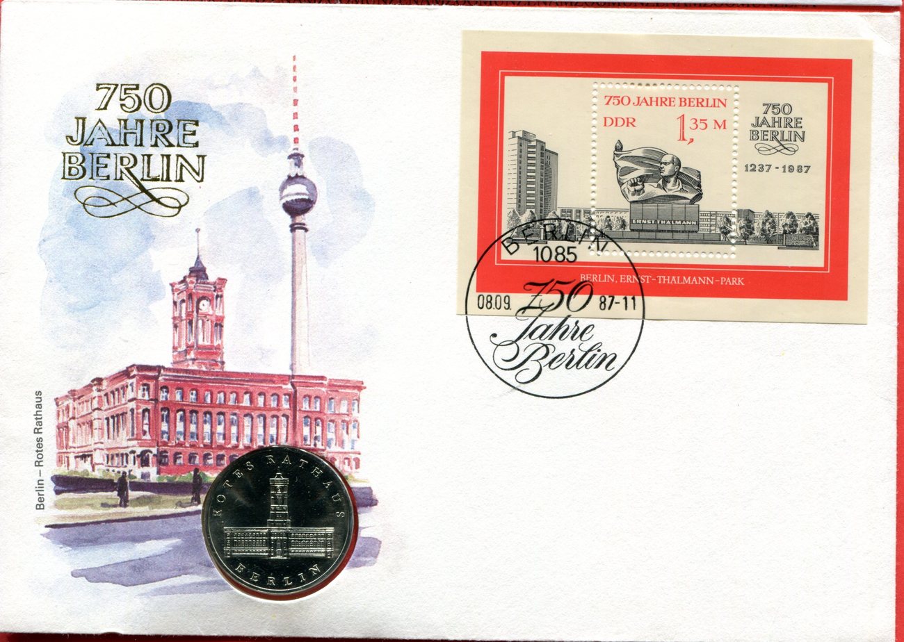 DDR Deutsche Demokratische Republik 5 Mark Numisbrief DDR Numisbrief