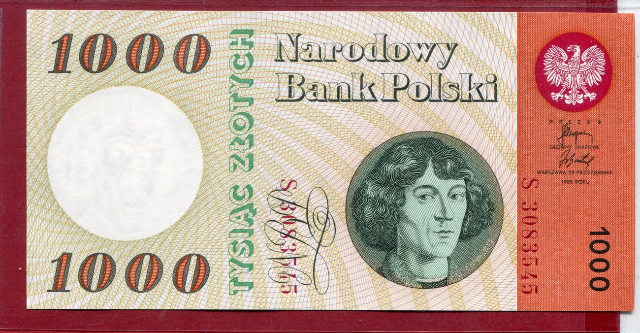 Polen Zloty Warschau Kopernikus Unc Ma Shops