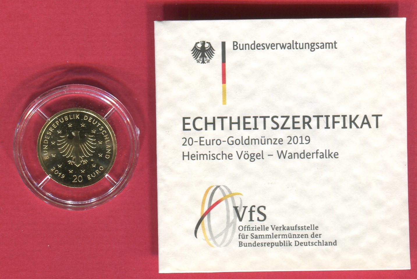 Deutschland BRD 20 Euro Goldmünze 1 8 Unze Gold 2019 A Heimische Vögel