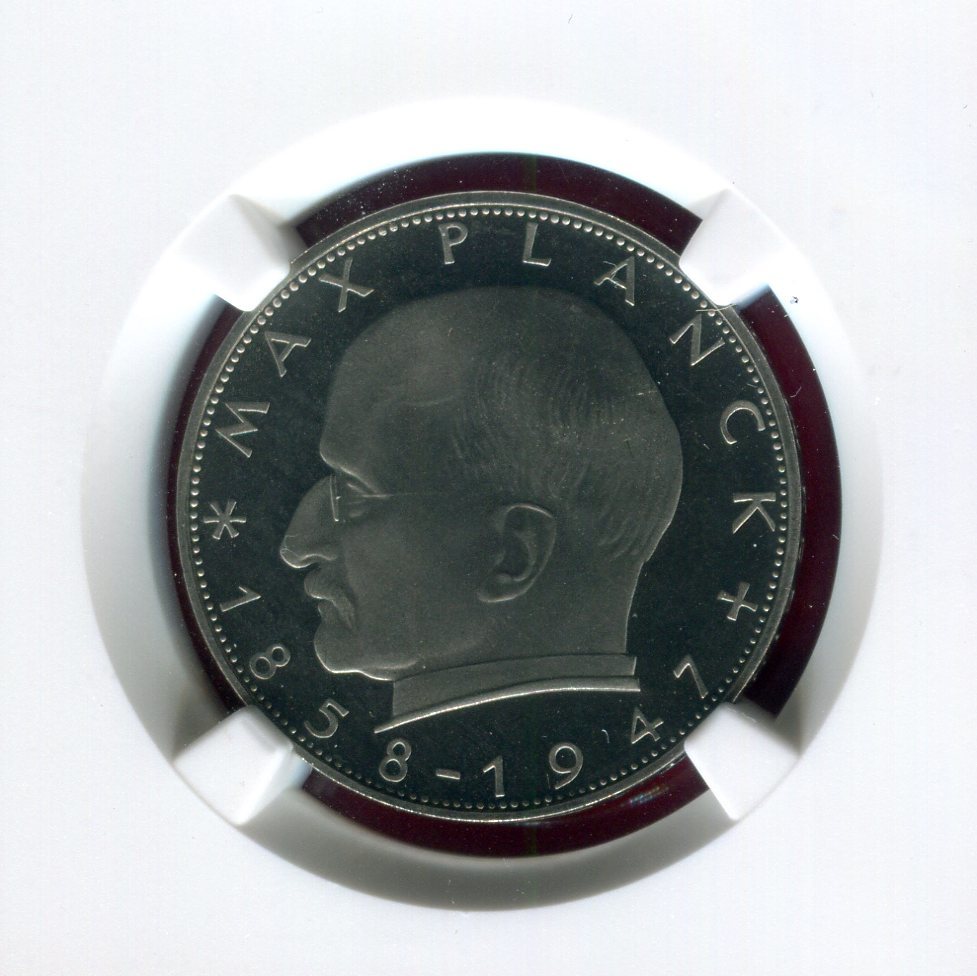 Bundesrepublik Deutschland 2 Deutsche Mark 1970 G Max Planck NGC PF 67