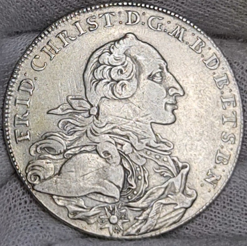 Brandenburg Bayreuth Konventionstaler 1768 Friedrich Christian 1763