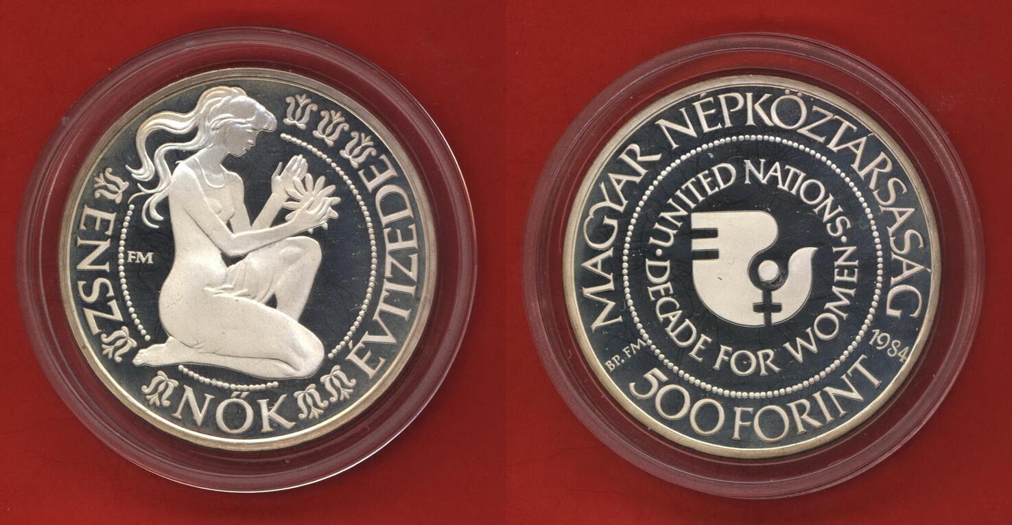 Ungarn Forint Decade For Women Proof With Capsule Certificate