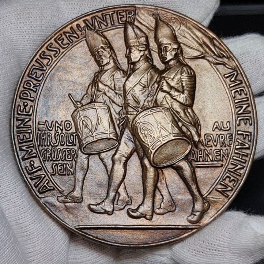 Deutschland Karl Goetz Medaille Kaiserreich Große Bronze Gußmedaille