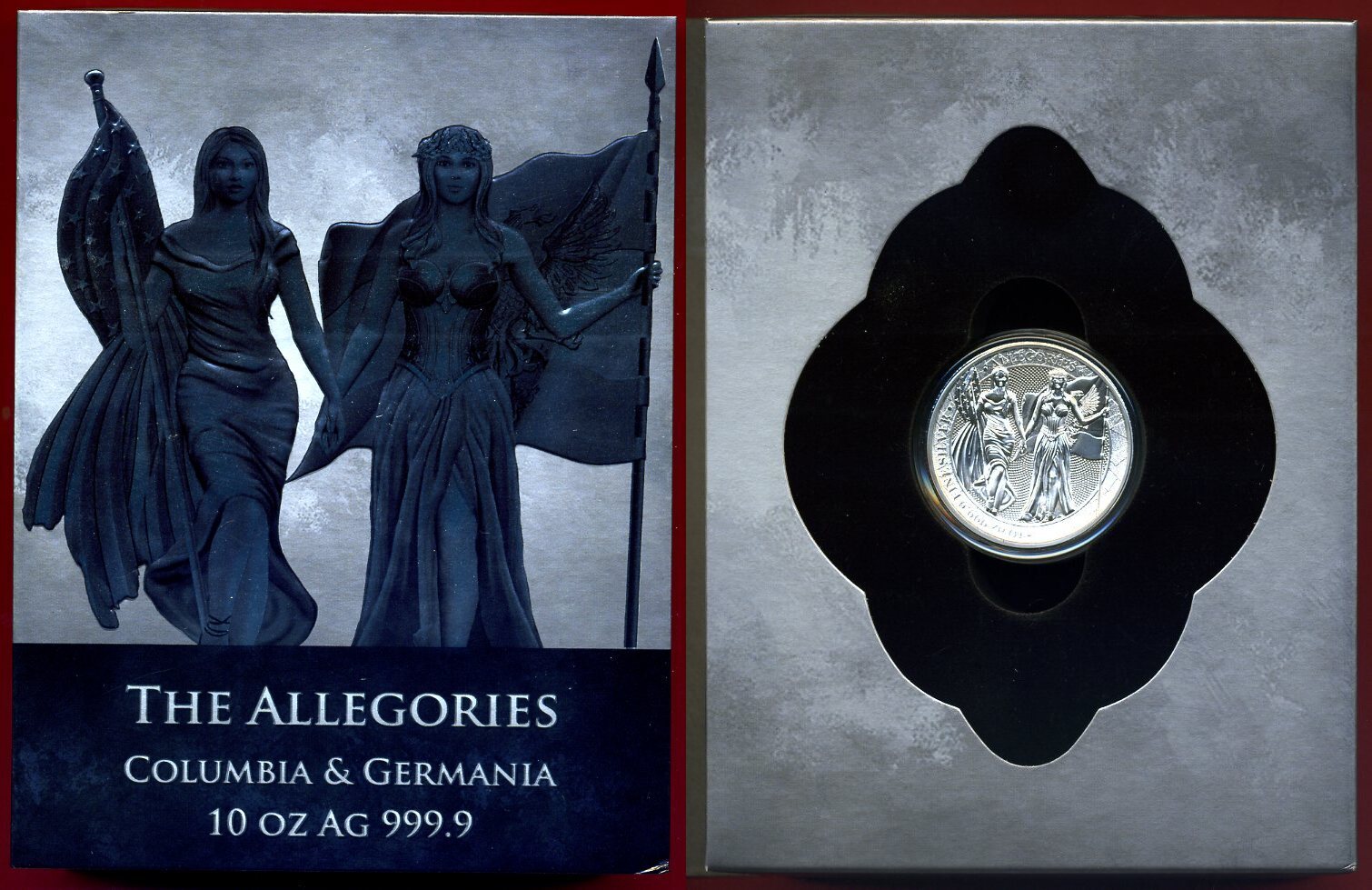 Deutschland 50 Mark 10 Unzen 2019 The Allegories Columbia Germania