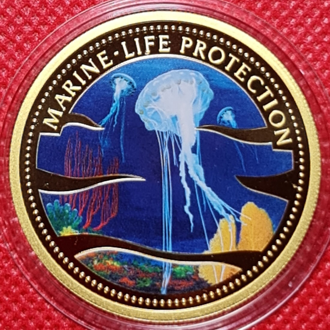 Palau Inseln Islands 200 Dollars Farbmünze Gold 1 Unze 2002 Marine Life