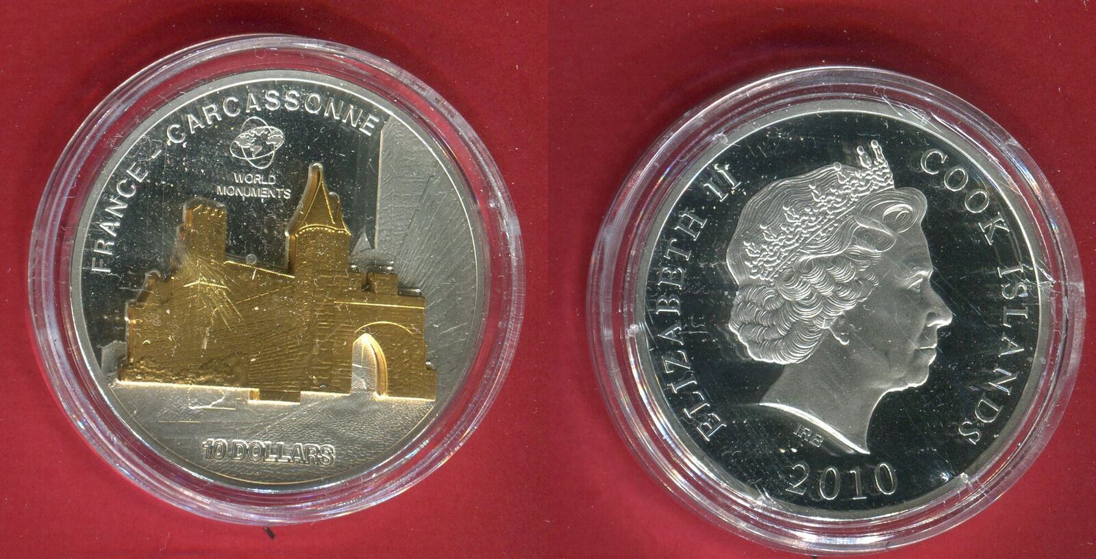 Cook Inseln Cook Islands 10 Dollars 2010 Skulpturmünze Weltmonumente